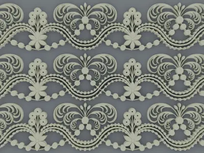 ornament baroque V5 3D model