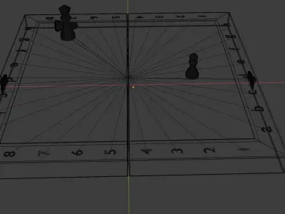 Wood Chess Free 3D model