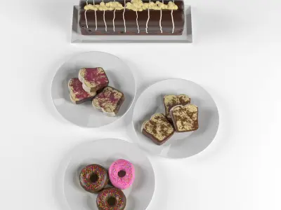 STARBUCKS COFFEE DECORATiON 3D Model Collection