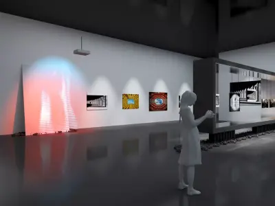 exhibition hall 3D model