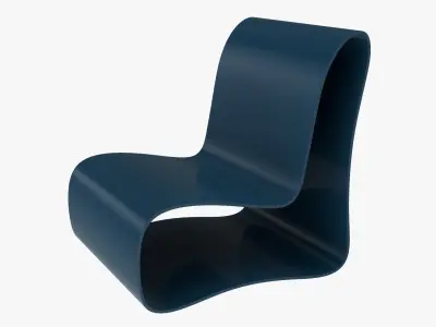 Plastic modern chair 3D model