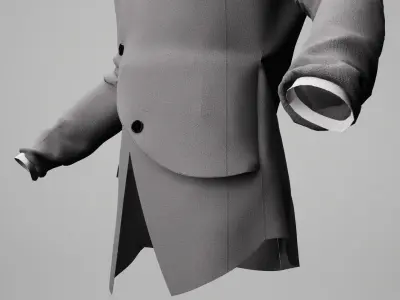 Futuristic Suit Metahuman Rigged  3D model