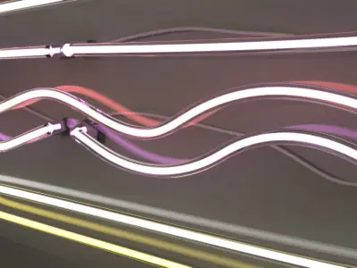 Pie Slice - Neon Sign 3D model