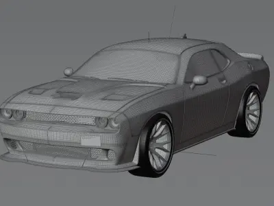 Doodge challanger 3D model