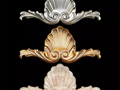 Classic carved 081 3D model