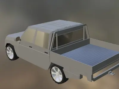 Low Poly Landcruiser 3D model