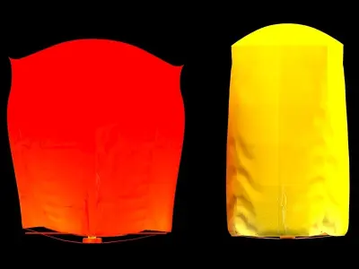 Chinese sky lantern 3D model