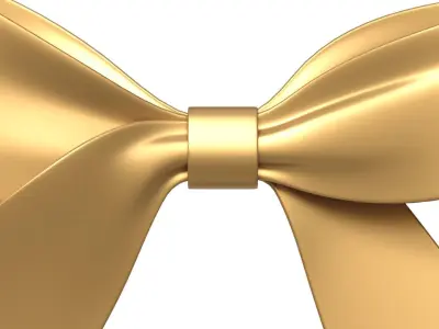 Christmas Bow Ribbon 83 Low-poly 3D model