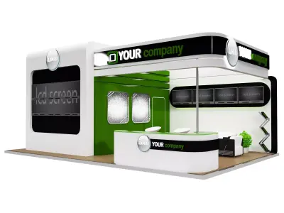 Booth Exhibition Stand a75 3D model