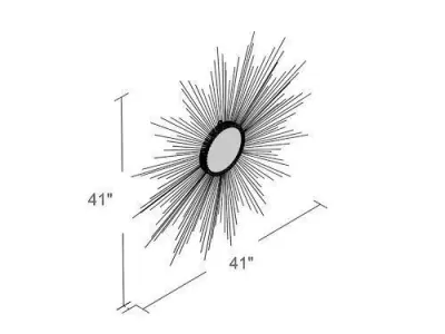Kensley Wall Mirror 3D model