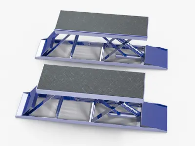 Car Lift Low-poly 3D model