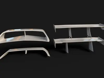 Body kit Mitsubishi Lancer VI Spoiler 3D model