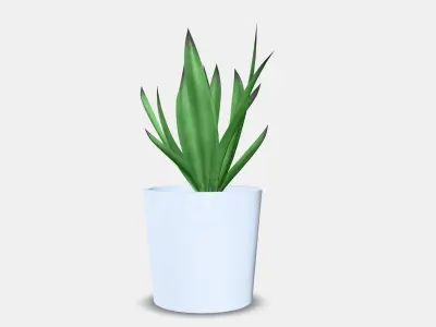FEJKA Artificial potted plant with pot Low-poly 3D model