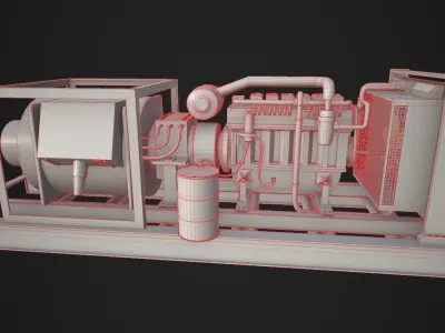 Diesel Generator 3D model