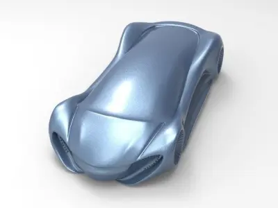 Futuristic Car 3D Printable 3D print model