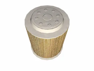 Air Filter Old Low-poly 3D model
