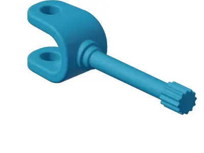 Plastic Vehicle Axle Shaft Toy 3D model