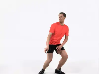 Mistery 08L Football Changing Direction Sports Man Low-poly 3D model