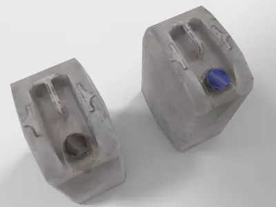 Low poly Plastic can Low-poly 3D model