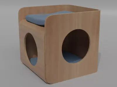 Cat House 3D model