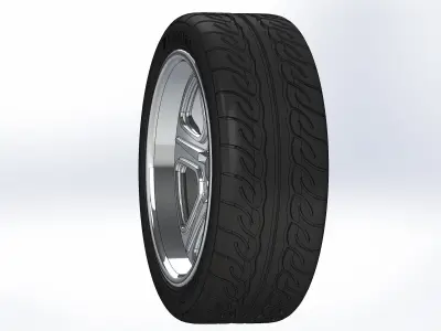 Custom wheels Am Racing VF557 Sugar Bump 18inch for scale model 3D print model