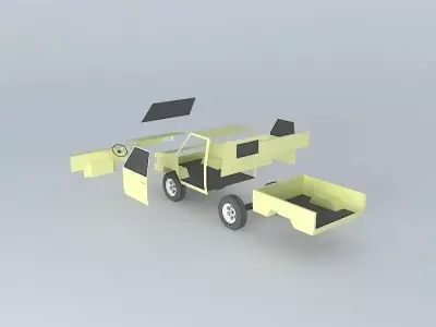 Exploded Kijang Free 3D model