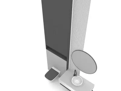 The modern toilet sink Low-poly 3D model