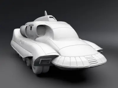 Spectrum Patrol Vehicle Scale model 3D print model