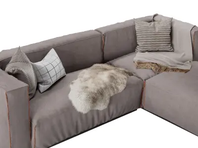  Cleon Modern Medium Sectional Sofa by Blu Dot 3D model