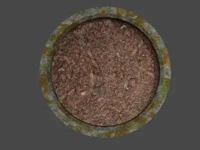 Retro FlowerPot Free 3D model