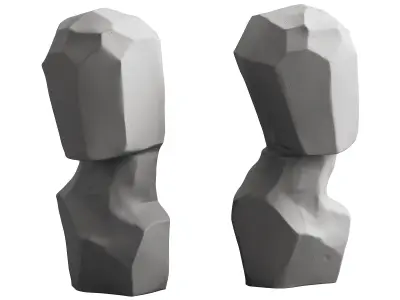 337 interior sculptures 13 abstract head artwork Rory Menage P02 3D model