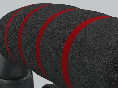 Push Up Exercise Bar Low-poly 3D model