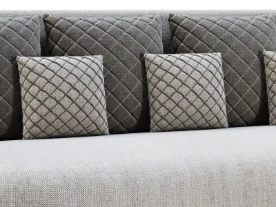 Stefa restaurant double seat sofa SCD22 by Bpoint Design 3D model