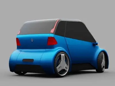 RENAULT concept car  rigged 3D model