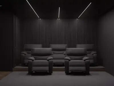 Luxury Small Cinema 3D model