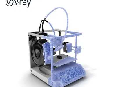 D Printer Model Pack with MultiDetail Levels Low-poly 3D model