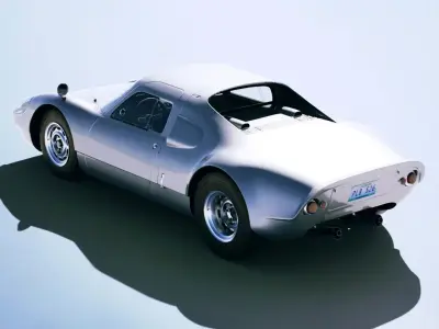 Porsche 904 Carrera GTS 1964 Low-poly 3D model