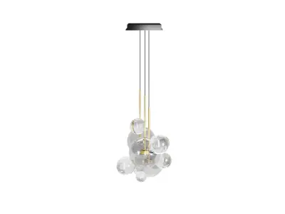 3 Bubble Pendant Light Clusters 3D model