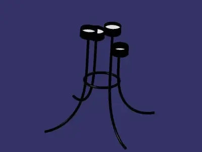 candel holder Free 3D model