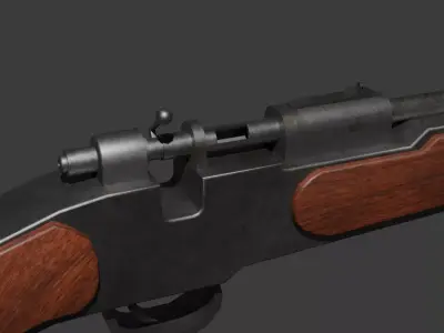 GAME READY HUNTING RIFLE ASSET Free low-poly 3D model