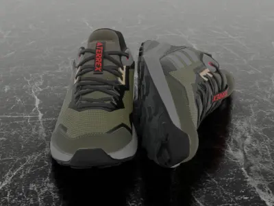 ADIDAS TERREX 3D SHOES 3D model