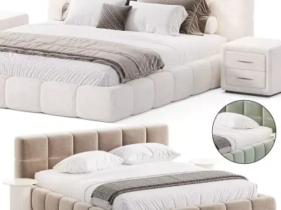 Fern prices Modern Bed 3D model