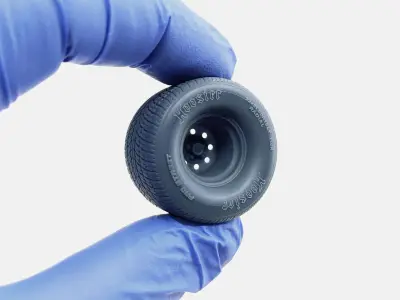 15x15 Weld Draglite Wheel Hoosier Pro Street Tire 3D print model