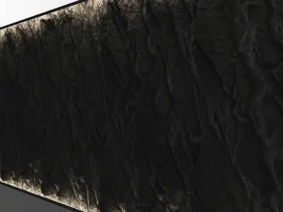 Rock Black Wall Texture 3D model