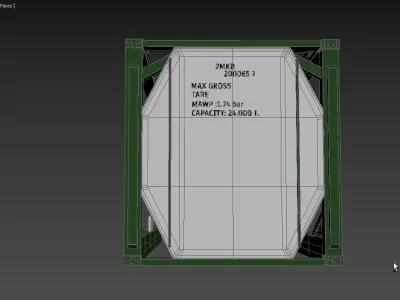 Tank Container 01 3D model