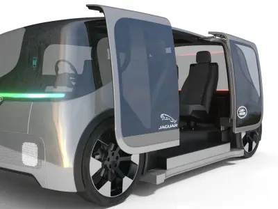 Jaguar Land Rover Vector Electric Shuttle with Interior 3D model