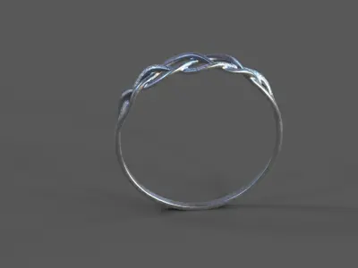 High-Quality 3D Ring Model Low-poly 3D model 11