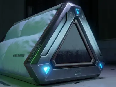 SciFi Prop Low-poly 3D model