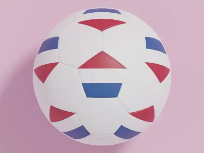 Flag Soccer Ball Collection 1 3D model