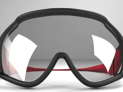Goggles ski 3D model